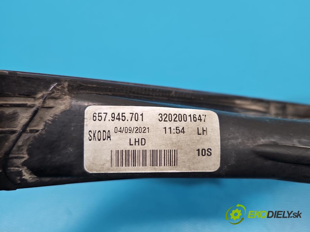 Skoda Scala 2019- 1.0 tsi 114 HP manual 84 kW 999 cm3 5- svetlo / reflektor zadné ľavé nárazník 657945701