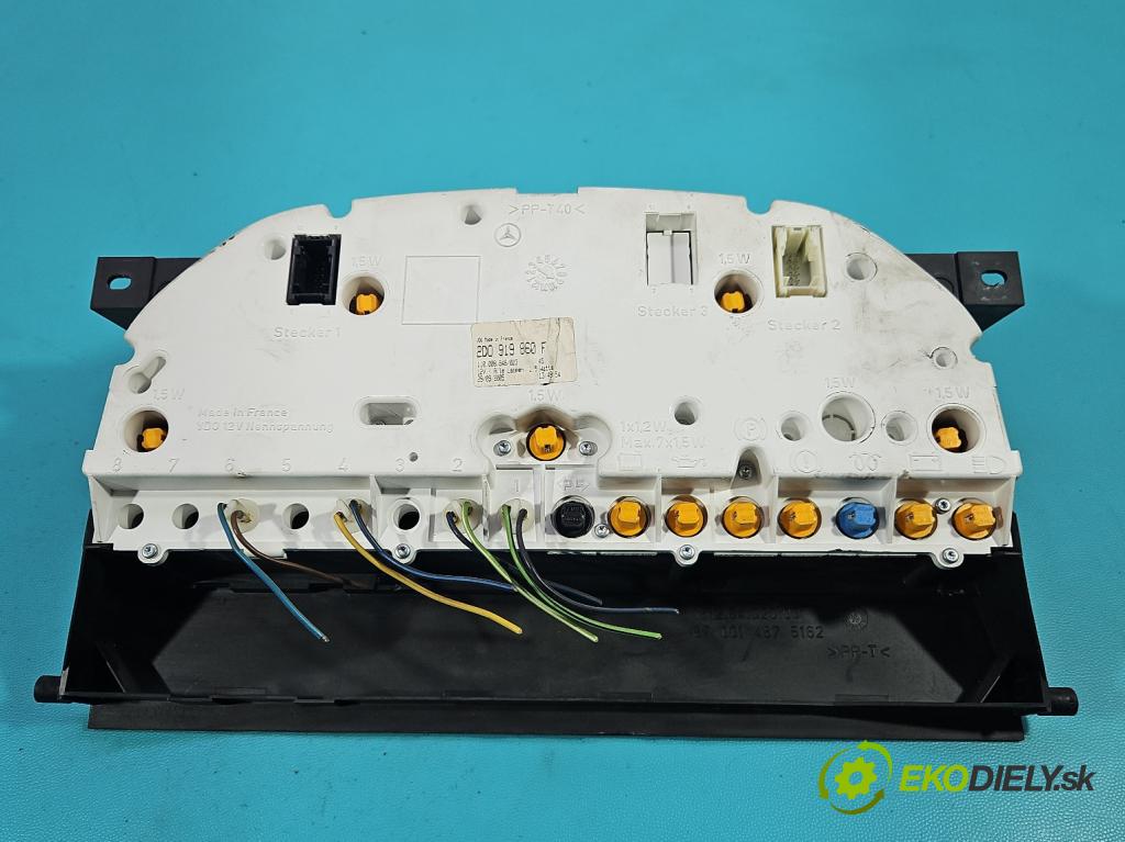 Vw LT II 1996-2006 2.5 tdi 109 HP manual 80 kW 2461 cm3 5- prístrojovka/ budíky 2D0919860F (Prístrojová doska)