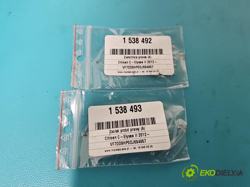 Citroen C-Elysee II 2012- 1.6 hdi 92 HP manual 68 kW 1560 cm3 4- náboj pravé  (Náboj kolesa)