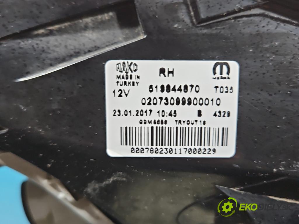 Fiat Tipo II 2015- 1.4 16v 95 HP manual 70 kW 1368 cm3 4- svetlo / reflektor zadné pravé 519844870 (Kľučka dverí ostatné)