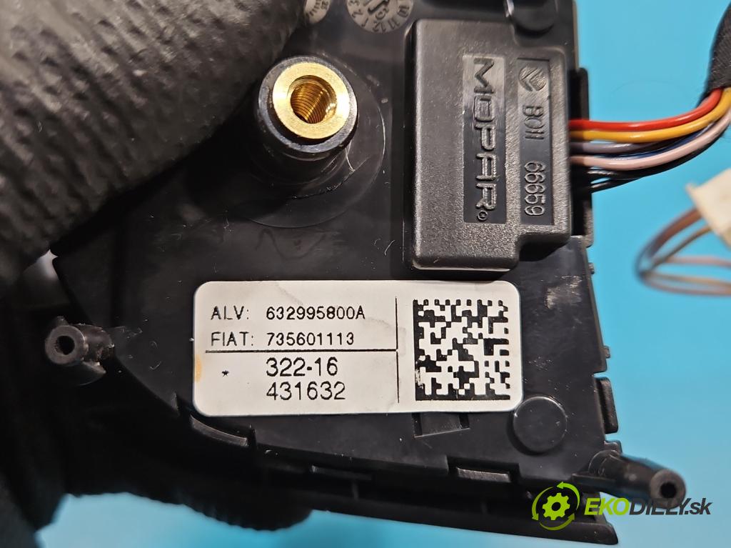 Fiat Tipo II 2015- 1.4 16v 95 HP manual 70 kW 1368 cm3 4- prepínač multifunkční: řízení: 632995800A (Prepínacie páčky pod volantom)