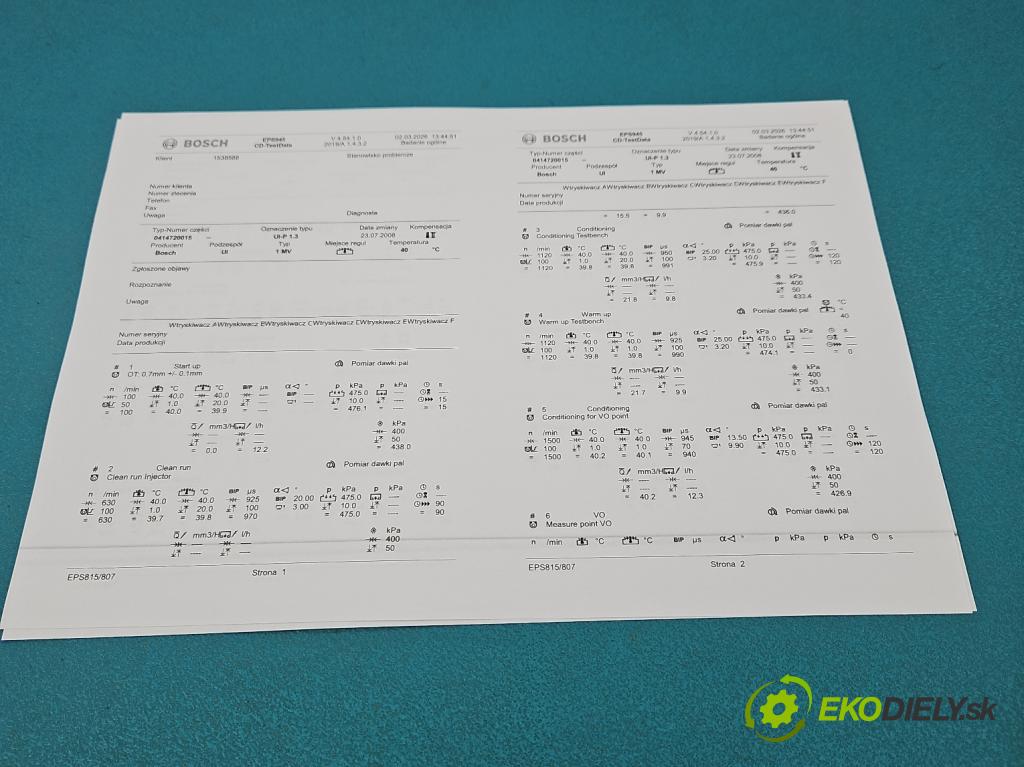 Vw Golf IV 1997-2003 1.9 tdi 101 hp manual 74 kW 1896 cm3 3- vstřikovací čerpadlo 0414720015 (Vstřikovač paliva)