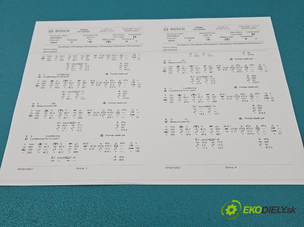 Vw Golf IV 1997-2003 1.9 tdi 101 hp manual 74 kW 1896 cm3 3- vstřikovací čerpadlo 0414720015 (Vstřikovač paliva)