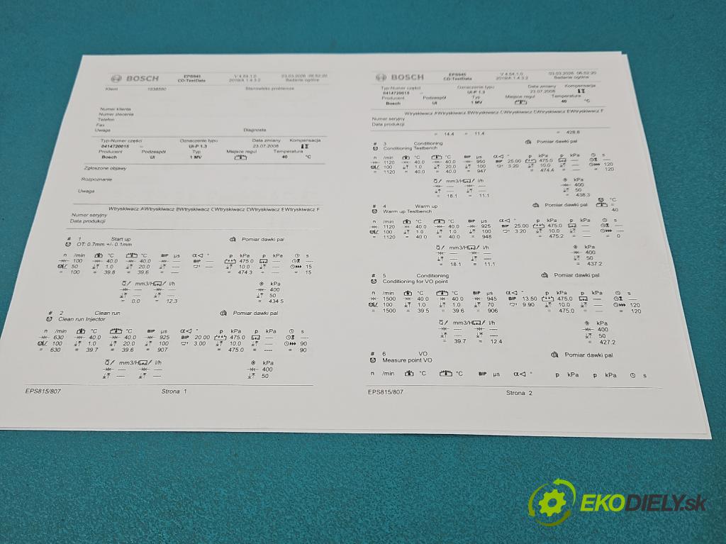 Vw Golf IV 1997-2003 1.9 tdi 101 hp manual 74 kW 1896 cm3 3- vstřikovací čerpadlo 0414720015 (Vstřikovač paliva)