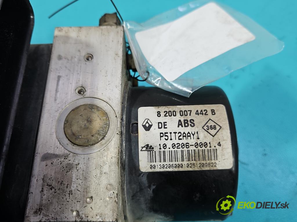 Renault Laguna II 2001-2007 1.8 16V 121KM manual 89 kW 1783 cm3 5- čerpadlo abs 100960-14043 (Pumpa ABS)