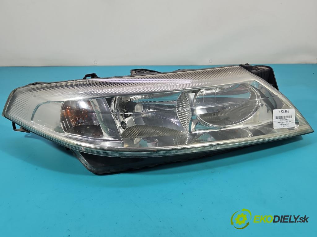 Renault Laguna II 2001-2007 1.8 16V 121KM manual 89 kW 1783 cm3 5- Reflektor: pravý  (Svetlo predné pravé)