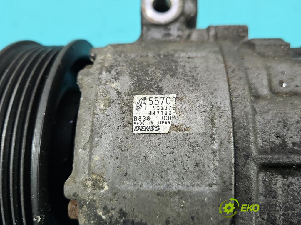 Suzuki SX4 I 2006-2014 1.9 ddis: 120 HP manual 88 kW 1910 cm3 5- Kompresor: klimatizácie  (Kompresor klimatizácie)