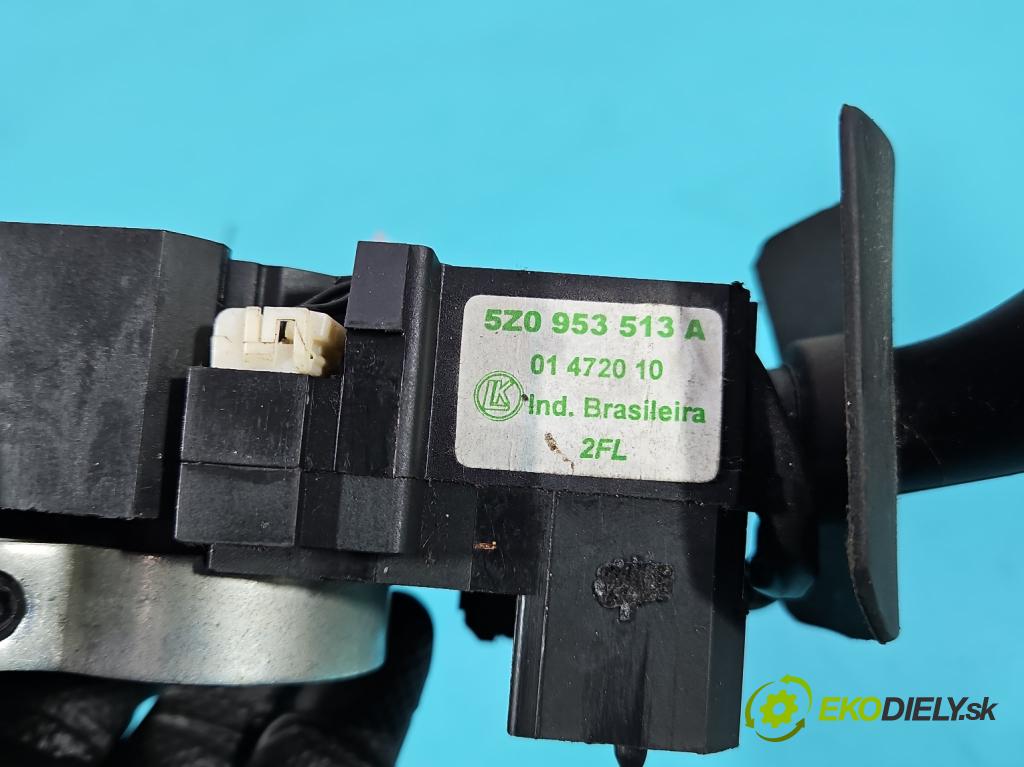 Vw Fox 1.2b 54 HP manual 40 kW 1198 cm3 3- prepínač komplex: 5Z0953513A (Prepínacie páčky pod volantom)