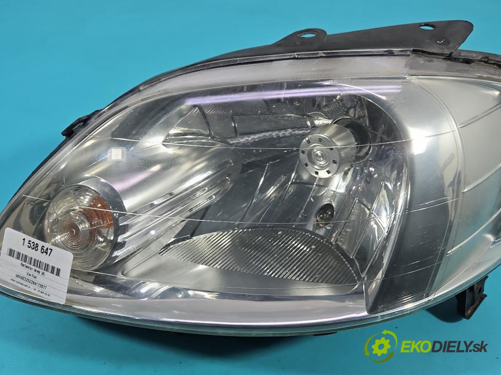 Vw Fox 1.2b 54 HP manual 40 kW 1198 cm3 3- Reflektor: ľavý  (Kľučka dverí ostatné)