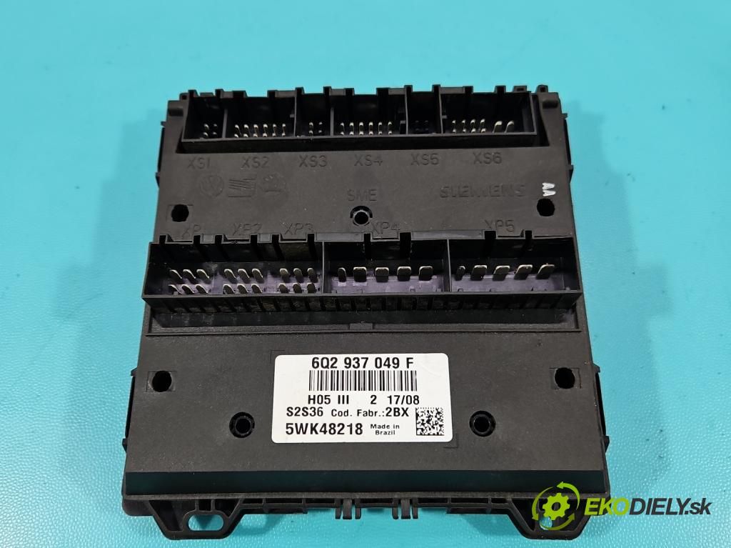 Vw Fox 1.2b 54 HP manual 40 kW 1198 cm3 3- riadiaca jednotka komfortu 6Q2937049F