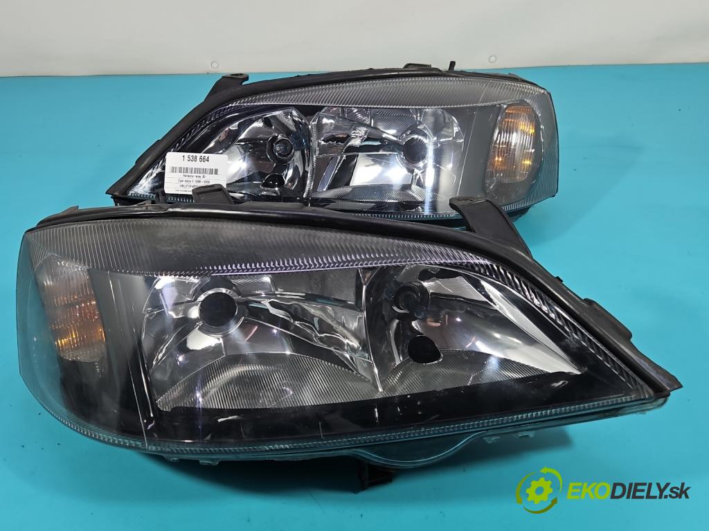 Opel Astra II 1998-2009 1.6 75 HP manual 55 kW 1598 cm3 5- Reflektor: ľavý  (Kľučka dverí ostatné)