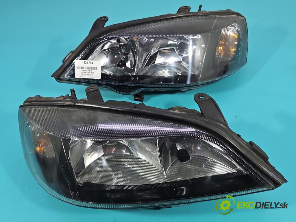 Opel Astra II 1998-2009 1.6 75 HP manual 55 kW 1598 cm3 5- Reflektor: ľavý  (Kľučka dverí ostatné)
