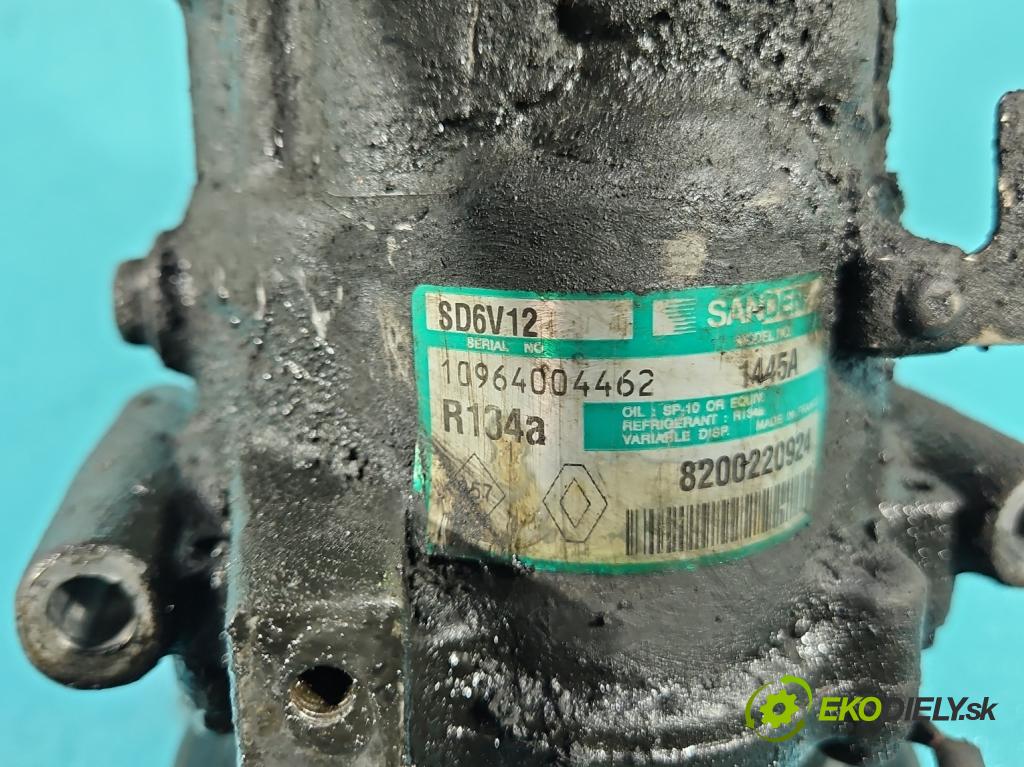 Nissan Micra K12 2003-2010 1.5 dci 65 HP manual 48 kW 1461 cm3 3- Kompresor: klimatizácie 8200220924 (Kompresor klimatizácie)