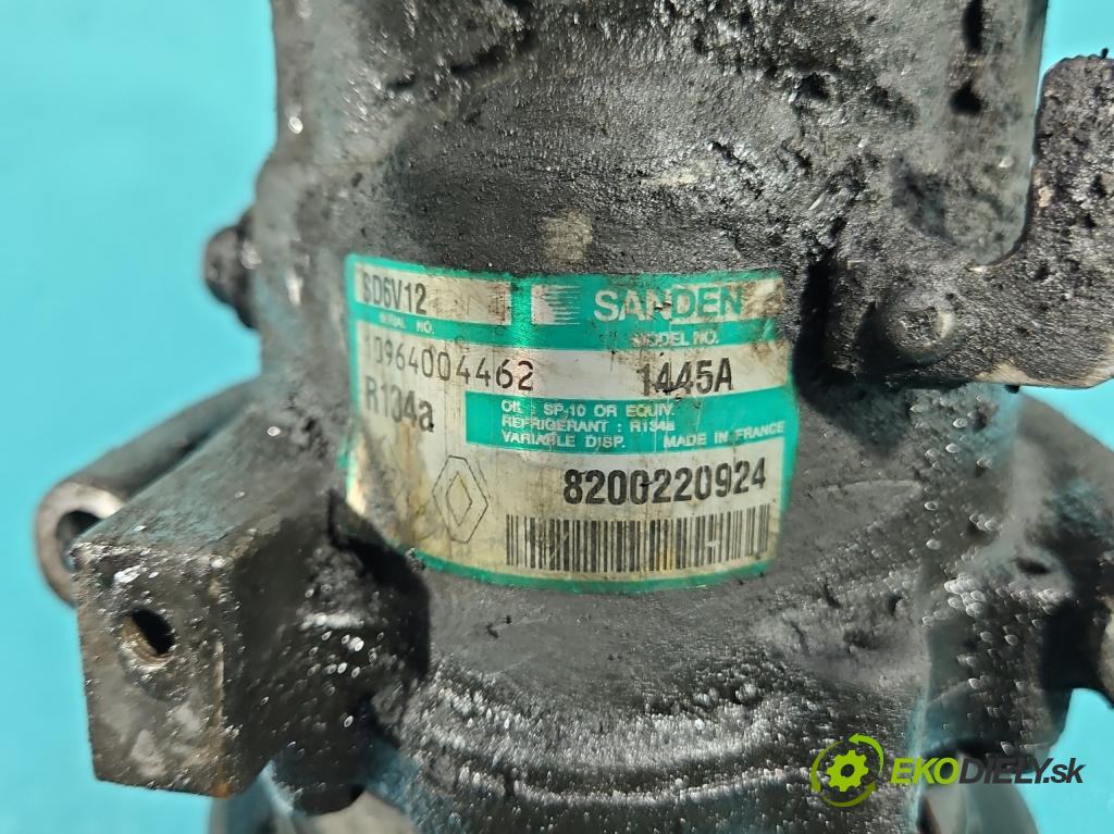 Nissan Micra K12 2003-2010 1.5 dci 65 HP manual 48 kW 1461 cm3 3- Kompresor: klimatizácie 8200220924 (Kompresor klimatizácie)