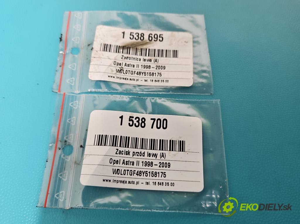 Opel Astra II 1998-2009 1.6 75 HP manual 55 kW 1598 cm3 5- náboj ľavé  (Náboj kolesa)