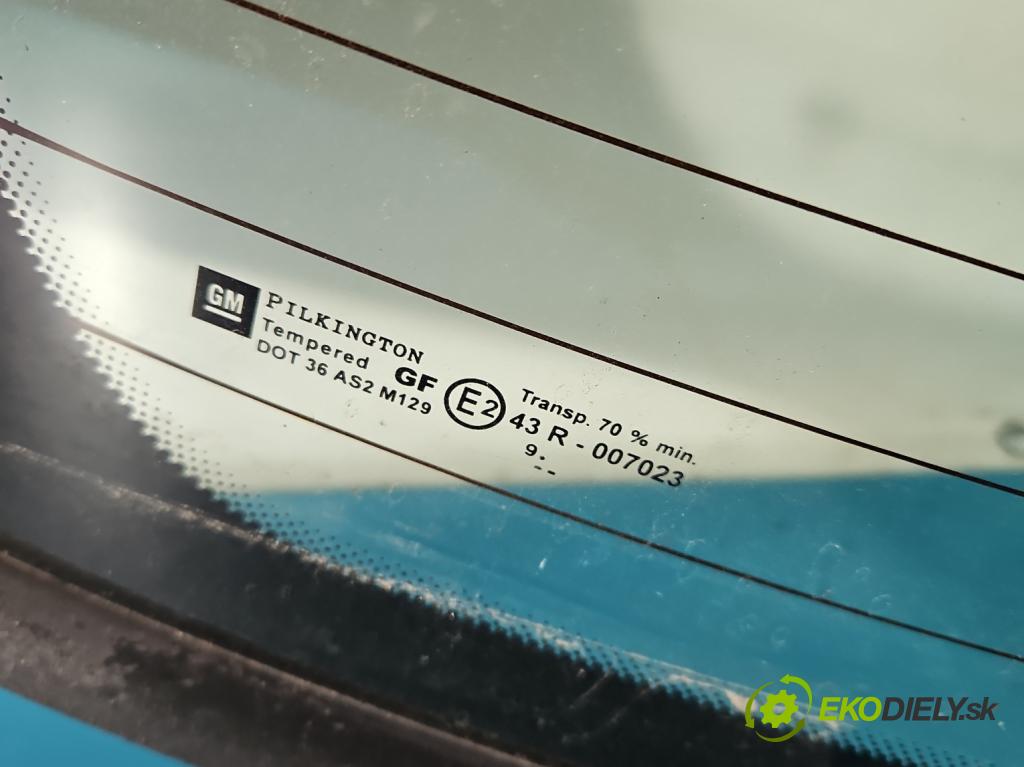 Opel Astra II 1998-2009 1.6 75 hp manual 55 kW 1598 cm3 5- sklo zadní  (Zadní sklo)