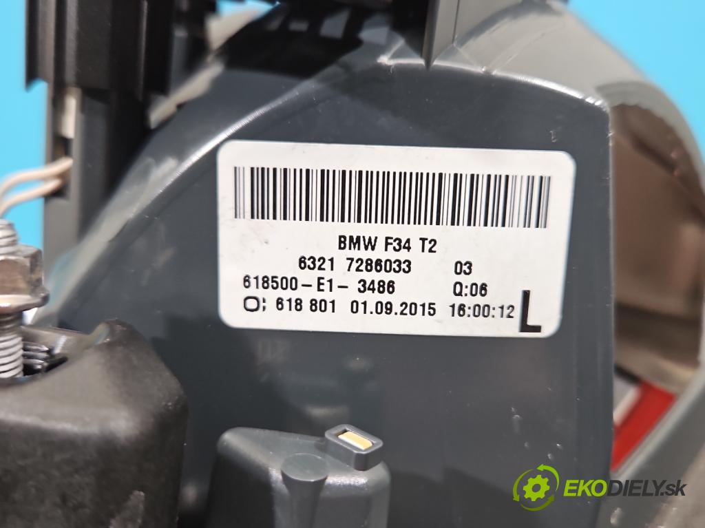 Bmw 3 F34 2013-2020 2.0d 190 HP automatic 140 kW 1999 cm3 5- svetlo / reflektor zadné ľavé 7286033 (Kľučka dverí ostatné)