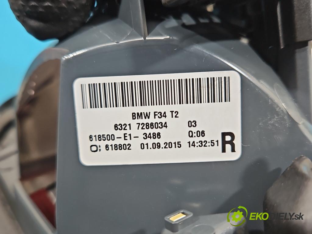 Bmw 3 F34 2013-2020 2.0d 190 HP automatic 140 kW 1999 cm3 5- svetlo / reflektor zadné pravé 7286034 (Kľučka dverí ostatné)