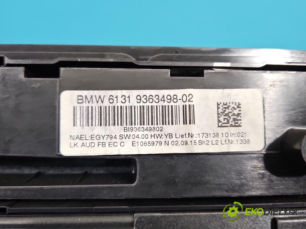 Bmw 3 F34 2013-2020 2.0d 190 HP automatic 140 kW 1999 cm3 5- panel kúrenia 9363498