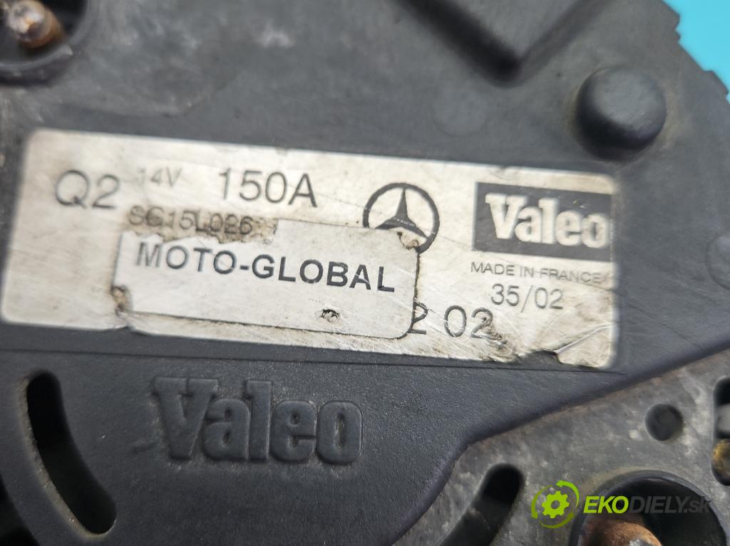 Mercedes Vaneo 1.7 cdi 91 KM manual 67 kW 1689 cm3 5- Alternator 2548702B (Alternátor)