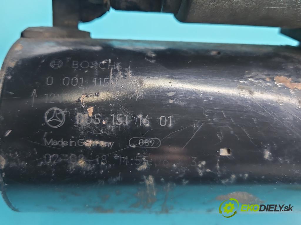 Mercedes Vaneo 1.7 cdi 91 KM manual 67 kW 1689 cm3 5- štartér 0051511601 (Štartér)