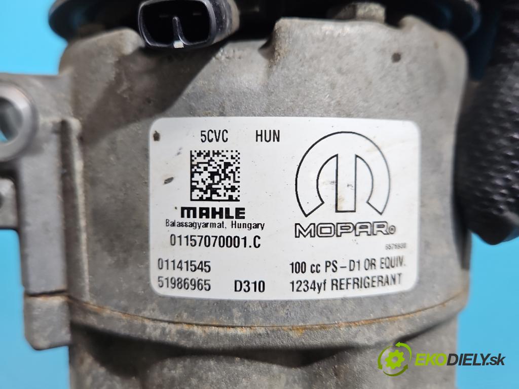 Fiat Tipo II 2015- 1.4 16v 95 hp manual 70 kW 1368 cm3 4- Kompresor: klíma 51986965 (Kompresor klimatizace)