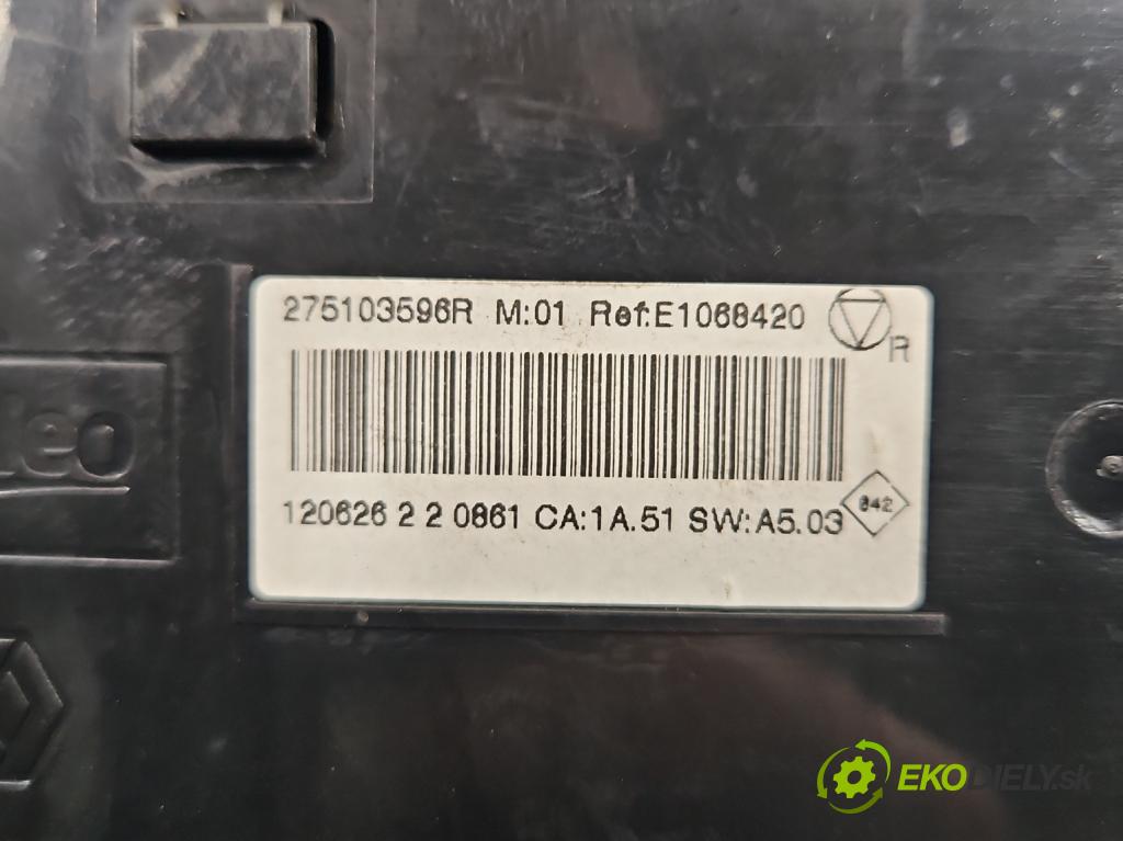 Renault Megane III 2008-2016 1.4 TCE: 131 HP manual 96 kW 1397 cm3 5- panel kúrenia 275103596R