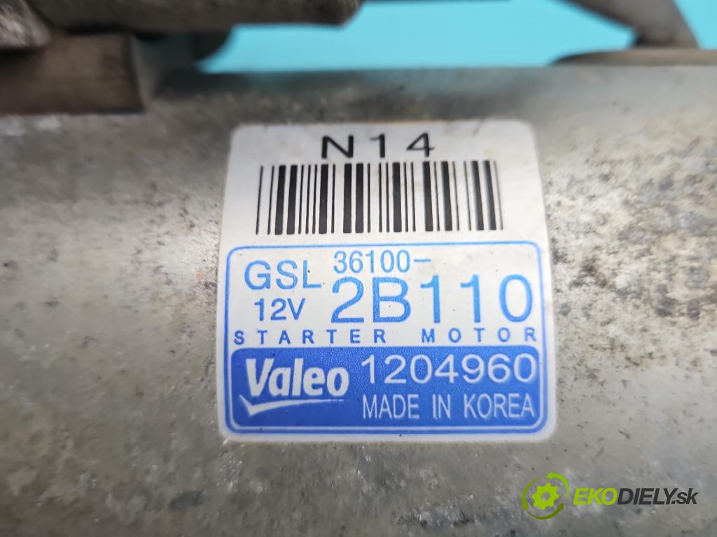 Hyundai Elantra VI 2015-2020 1.6 16V 128 HP automatic 94 kW 1591 cm3 4- štartér 36100-2B110 (Štartér)