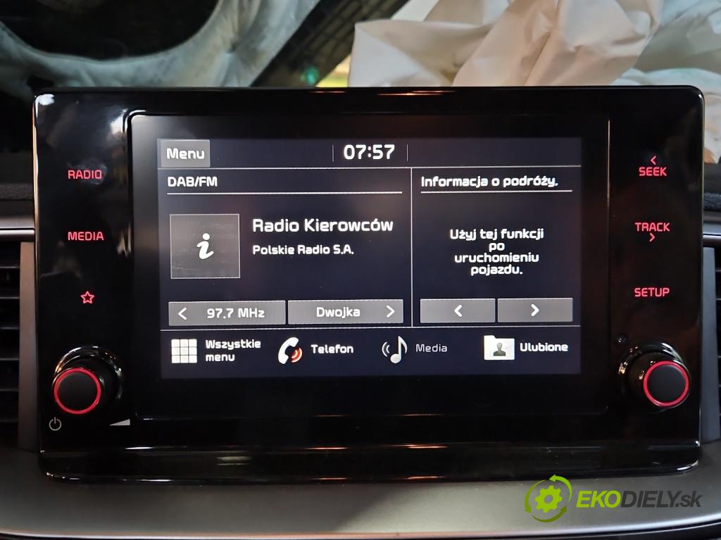 Kia Ceed III 2018- 1.5 160 HP automatic 117.5 kW 1482 cm3 5- Radio originál 96160J7510WK