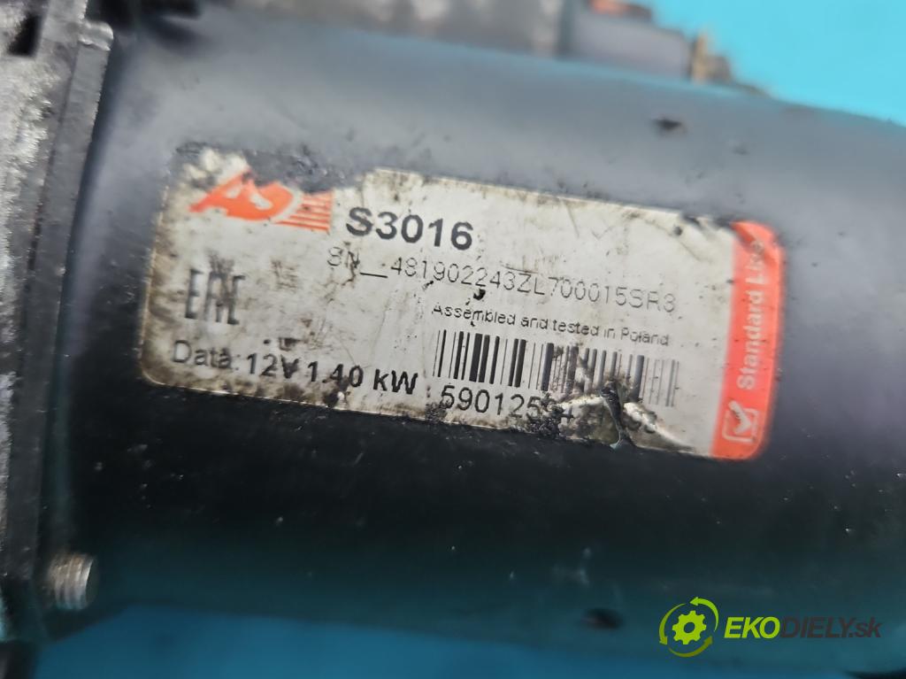 Citroen C-Elysee II 2012- 1.6 hdi 92 HP manual 68 kW 1560 cm3 4- štartér  (Štartér)