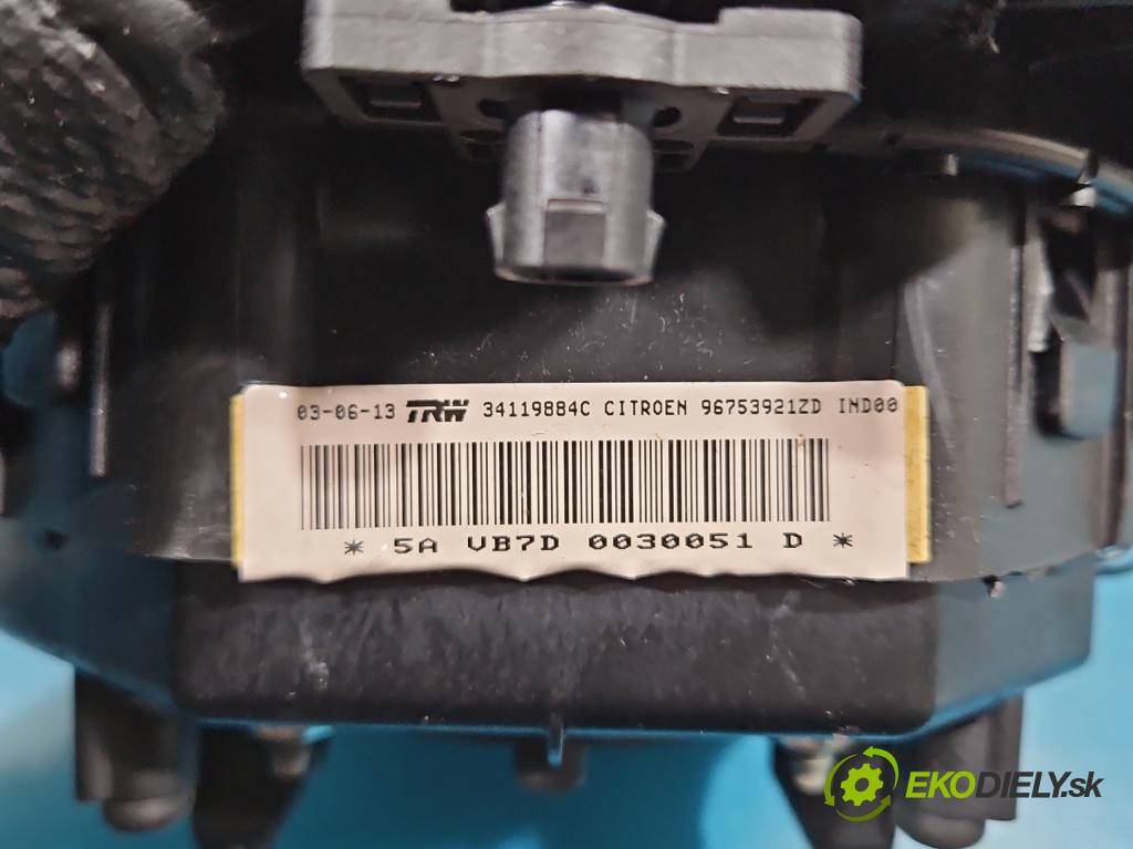 Citroen C-Elysee II 2012- 1.6 hdi 92 HP manual 68 kW 1560 cm3 4- airbag vzduch: Řidiči: 96753921ZD (Airbag)