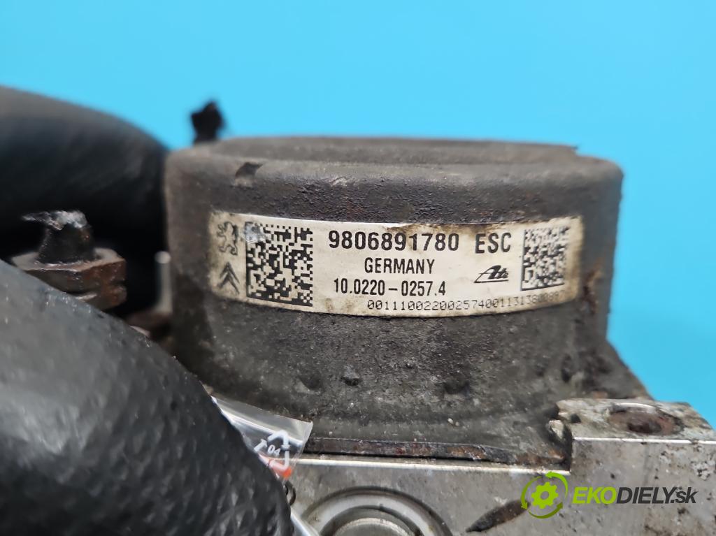 Citroen C-Elysee II 2012- 1.6 hdi 92 hp manual 68 kW 1560 cm3 4- čerpadlo abs 9806891780 (Pumpa ABS)