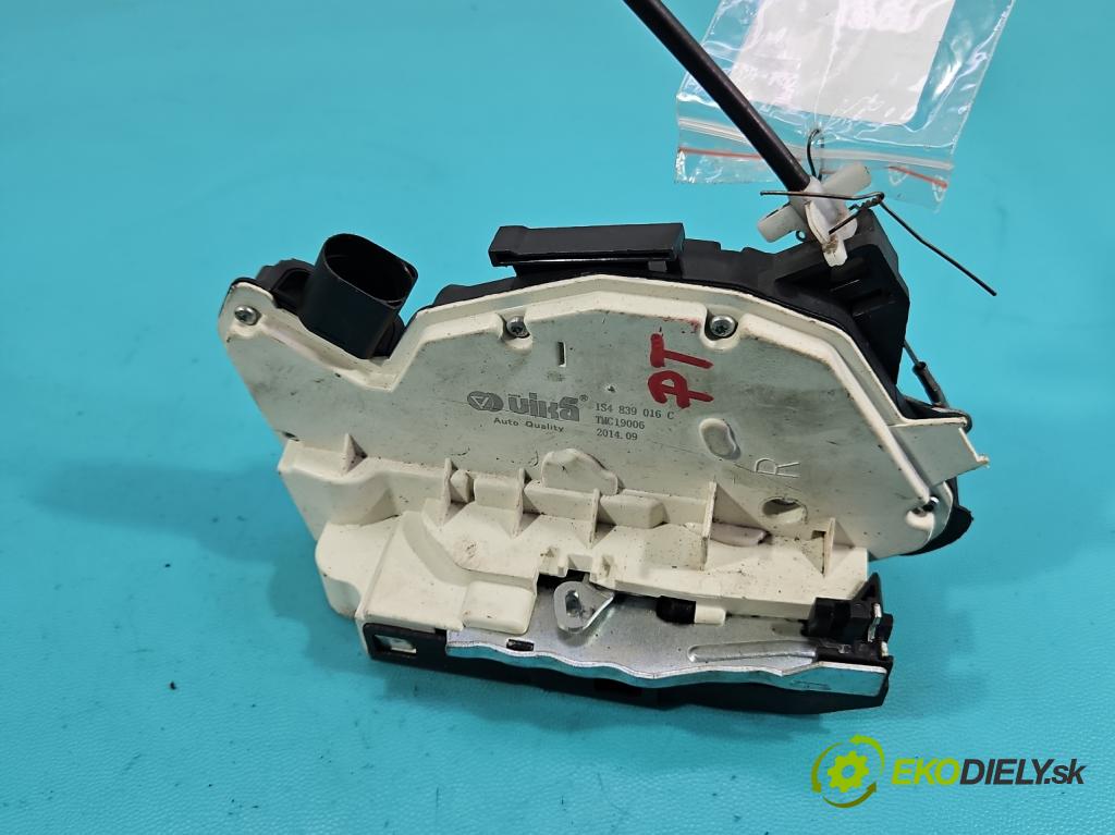 Skoda Citigo 2011-2019 1.0 MPI 60 HP manual 44 kW 999 cm3 5- zámok zadné pravý 1S4839016C