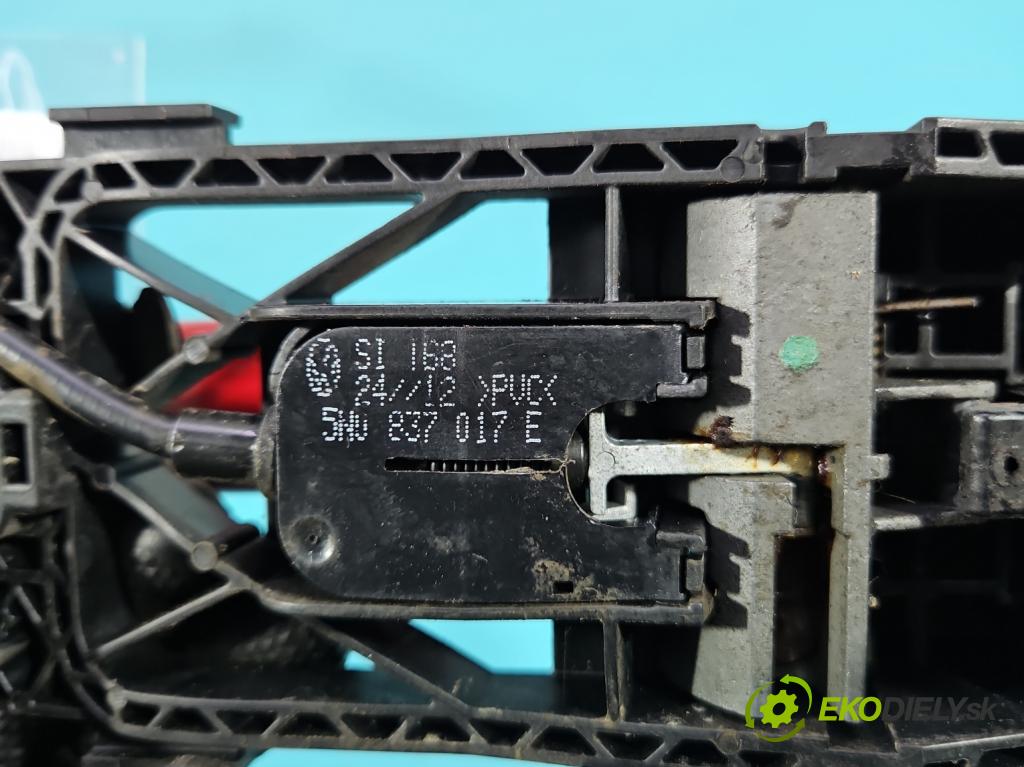 Skoda Citigo 2011-2019 1.0 MPI 60 HP manual 44 kW 999 cm3 5- rukoväť predné ľavé mimo: 5N0837885H (Kľučka dverí vonkajšia predná ľavá)