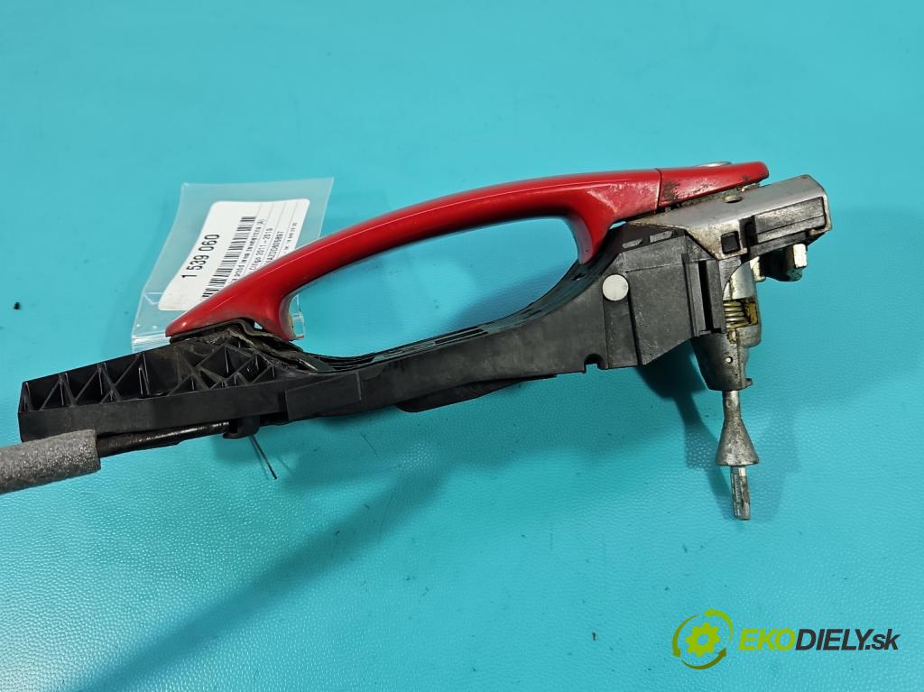 Skoda Citigo 2011-2019 1.0 MPI 60 HP manual 44 kW 999 cm3 5- rukoväť predné ľavé mimo: 5N0837885H (Kľučka dverí vonkajšia predná ľavá)