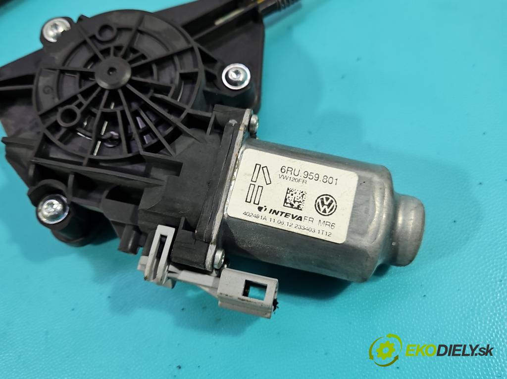Skoda Citigo 2011-2019 1.0 MPI 60 HP manual 44 kW 999 cm3 5- mechanizmus okna predné pravý 6RU959801