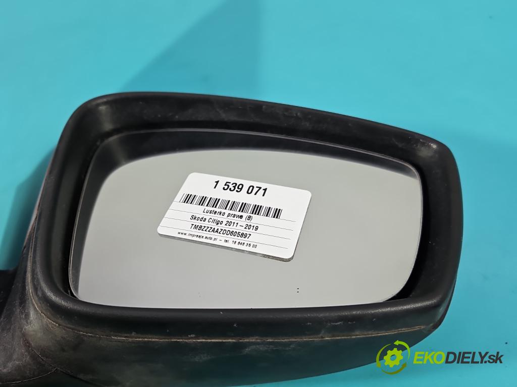 Skoda Citigo 2011-2019 1.0 MPI 60 HP manual 44 kW 999 cm3 5- zrkadlo pravé  (Kľučka dverí ostatné)