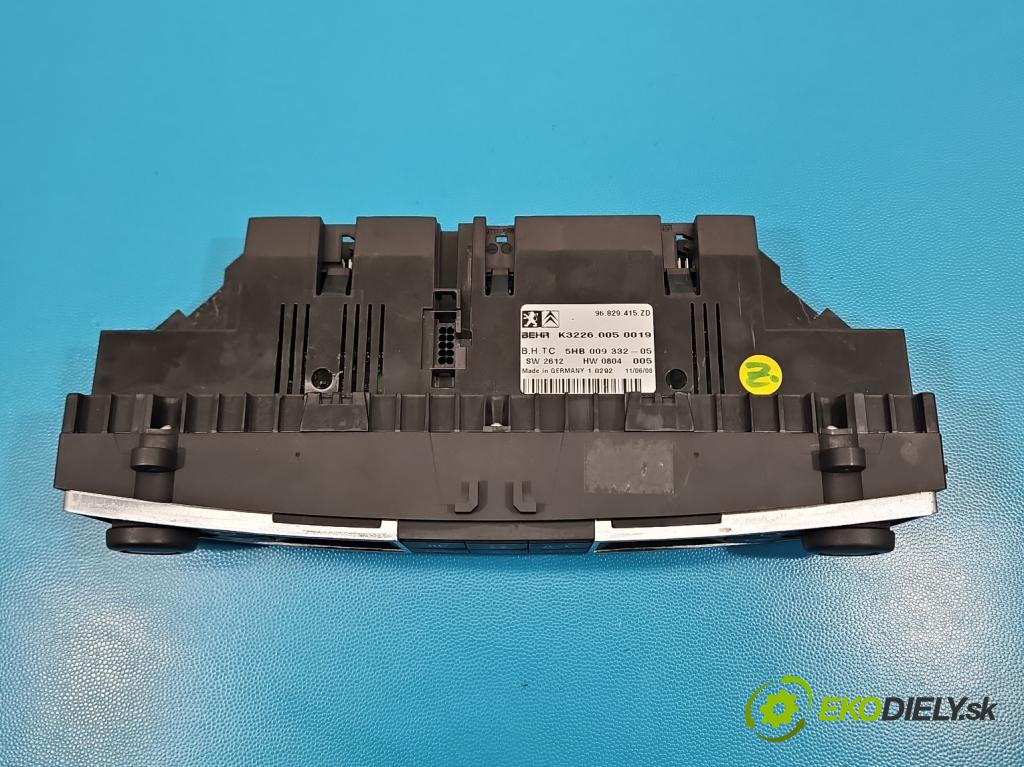 Citroen C5 II 2008-2017 2.0 hdi 136 HP automatic 100 kW 1997 cm3 4- panel kúrenia 96829415ZD