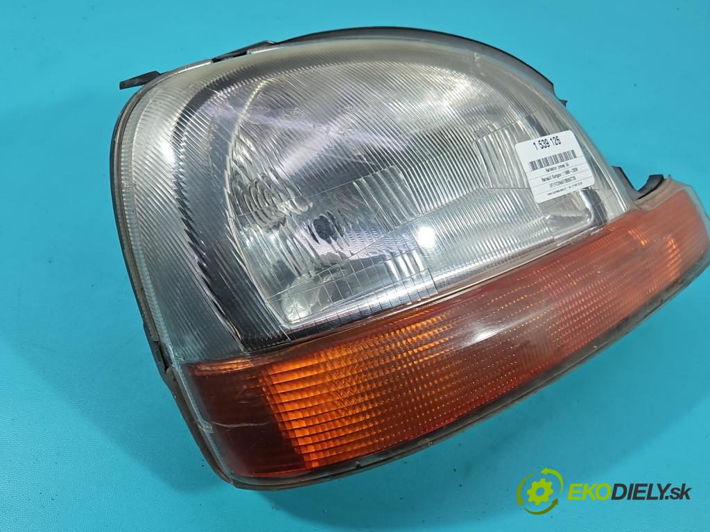 Renault Kangoo I 1998-2008 1.9d 54 HP manual 40 kW 1870 cm3 5- Reflektor: pravý  (Svetlo predné pravé)