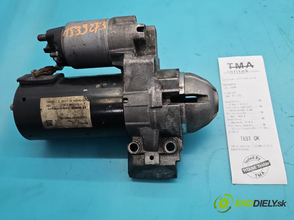 Bmw X5 F15 2013-2018 3.0d 258 HP automatic 190 kW 2993 cm3 5- štartér 0001148020 (Štartér)