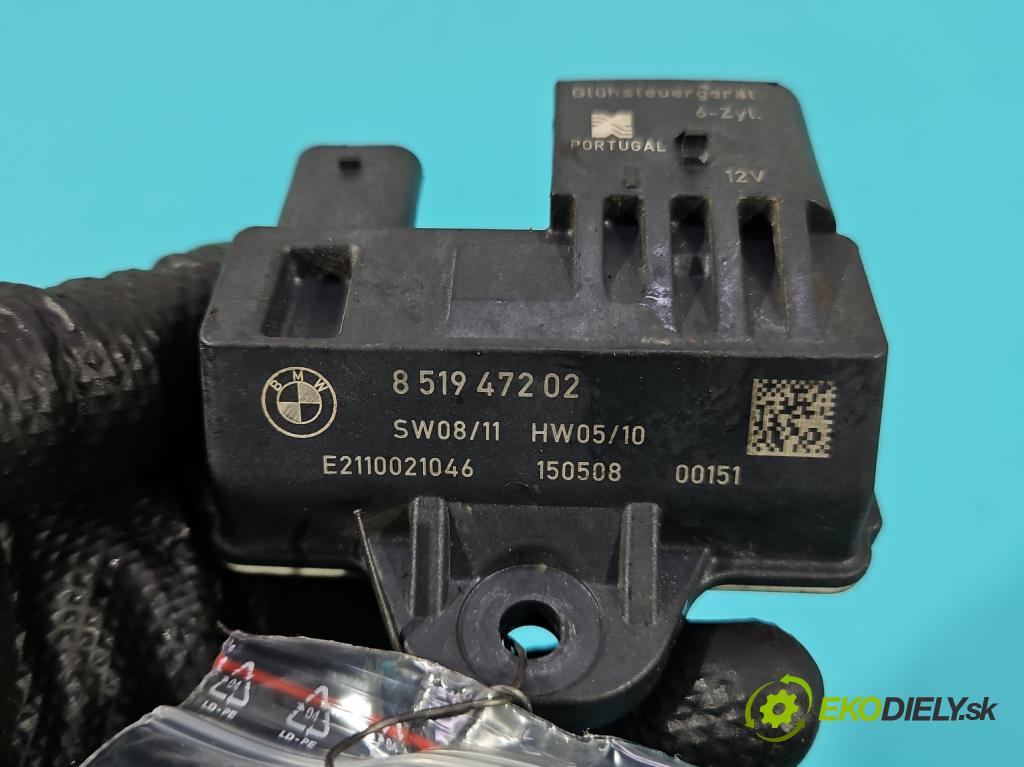 Bmw X5 F15 2013-2018 3.0d 258 HP automatic 190 kW 2993 cm3 5- Relé: svíčky: zařicích: 8519472 (Relé)