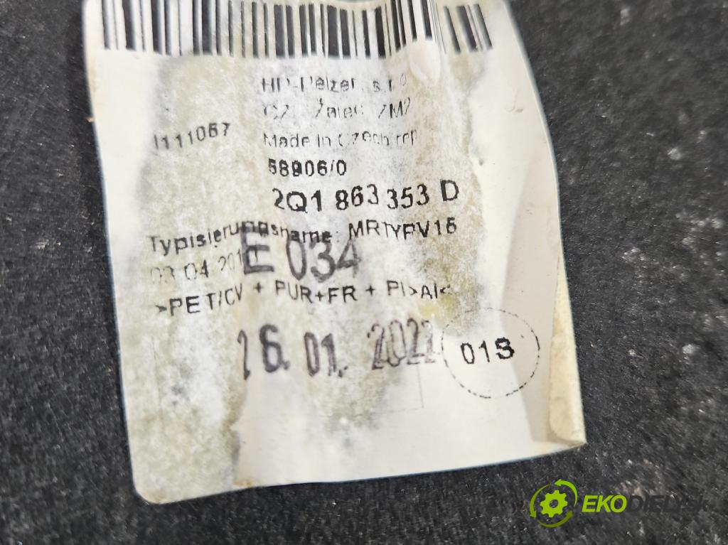 Skoda Scala 2019- 1.0 tsi 114 HP manual 84 kW 999 cm3 5- Zvuková izolácia ostatné 2Q1863353D