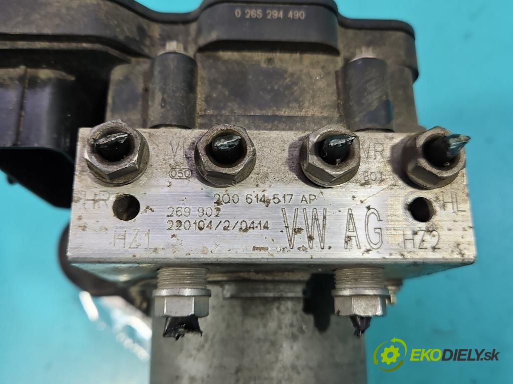 Skoda Scala 2019- 1.0 tsi 114 hp manual 84 kW 999 cm3 5- čerpadlo abs 2Q0614517AP (Pumpa ABS)