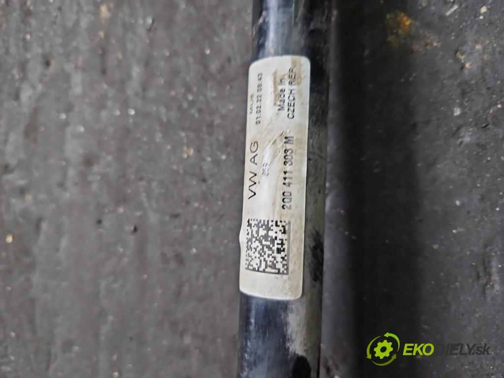 Skoda Scala 2019- 1.0 tsi 114 hp manual 84 kW 999 cm3 5- tyč stabilizátoru 2Q0411303M (Přední stabilizátor)