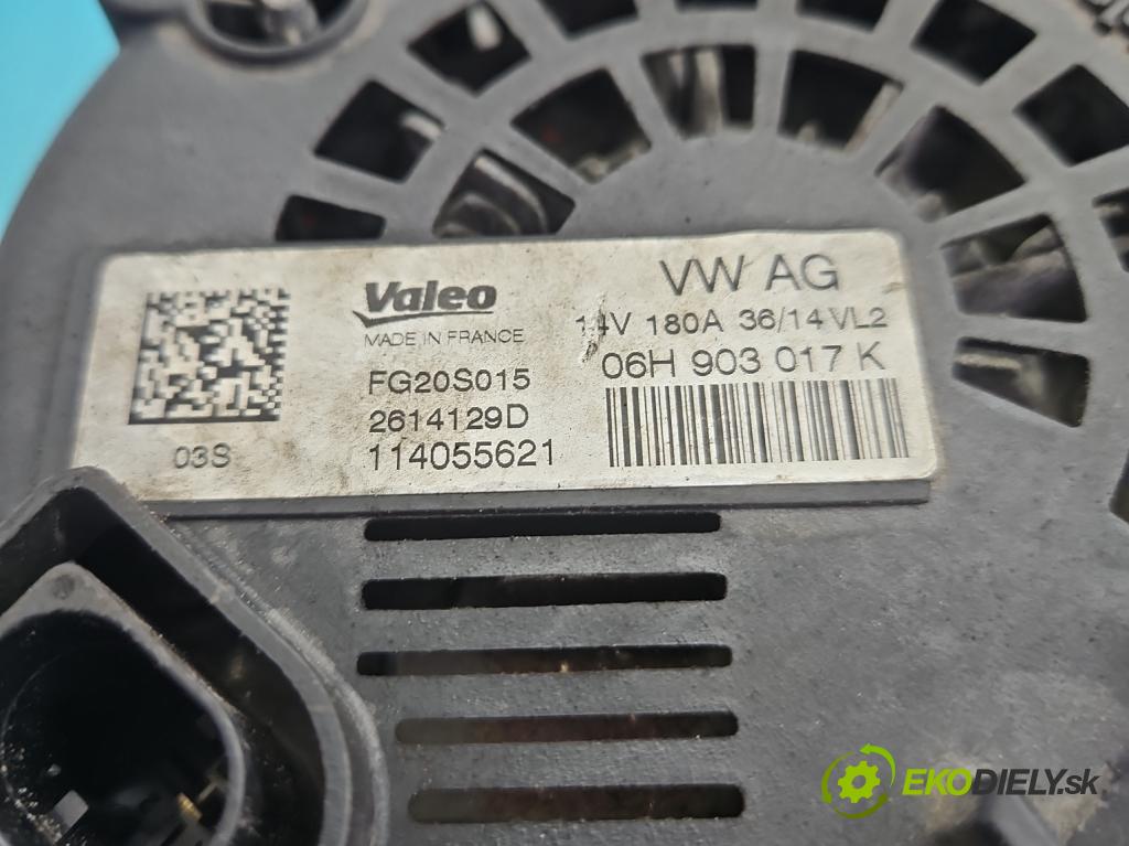 Audi Q5 2008-2016 2.0 TFSI 224hp automatic 165 kW 1984 cm3 5- Alternator 06H903017K (Alternátor)