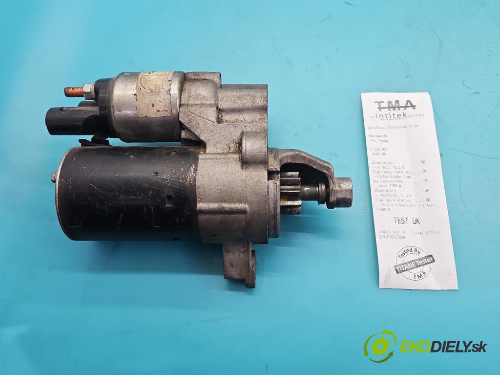 Audi Q5 2008-2016 2.0 TFSI 224hp automatic 165 kW 1984 cm3 5- štartér  (Štartér)