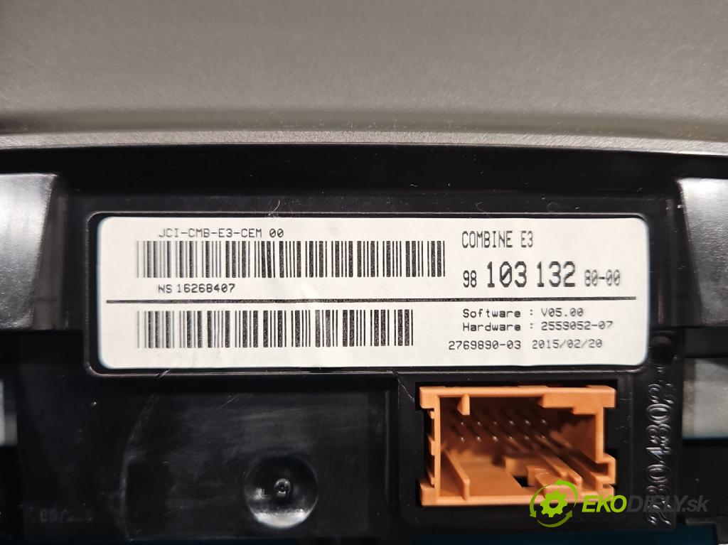 Citroen C4 Cactus 2014-2020 1.6 hdi 92 HP automatic 68 kW 1560 cm3 5- prístrojovka/ budíky 9810313280 (Prístrojová doska)