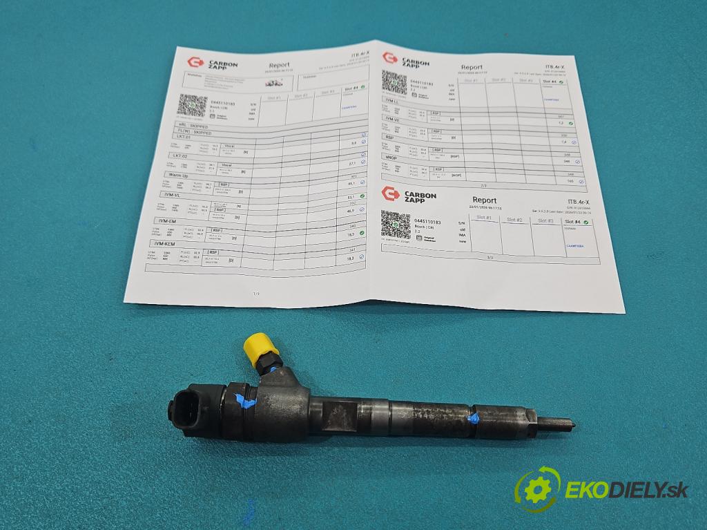 Fiat Fiorino III 2007- 1.3 jtd 75 HP manual 55 kW 1248 cm3 5- vstrek 0445110183 (Vstrekovač paliva)