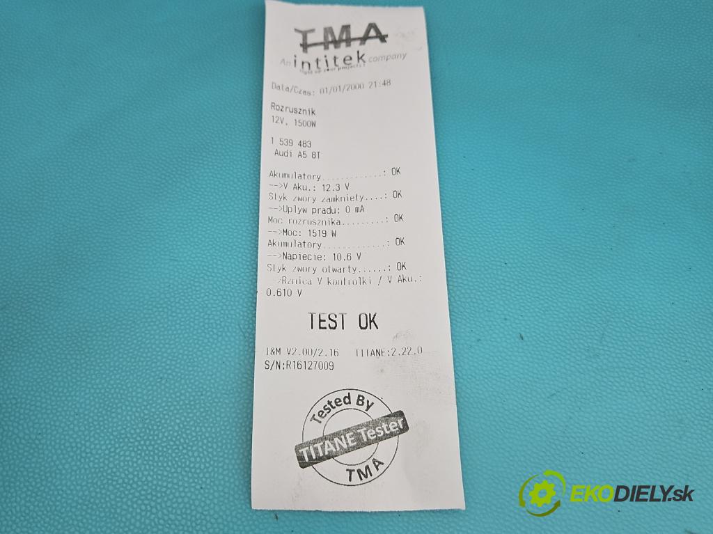 Audi A5 8T 2007-2016 3.0 tdi 239KM manual 176 kW 2967 cm3 2- štartér 0001109315 (Štartér)