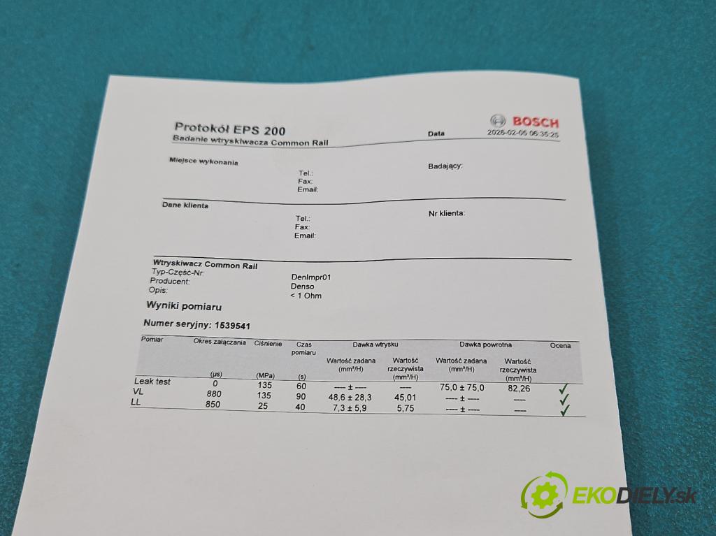 Ford Transit Mk7 2006-2013 2.2 tdci 116 HP manual 85 kW 2198 cm3 5- vstrek 6C1Q-9K546-BC (Vstrekovač paliva)